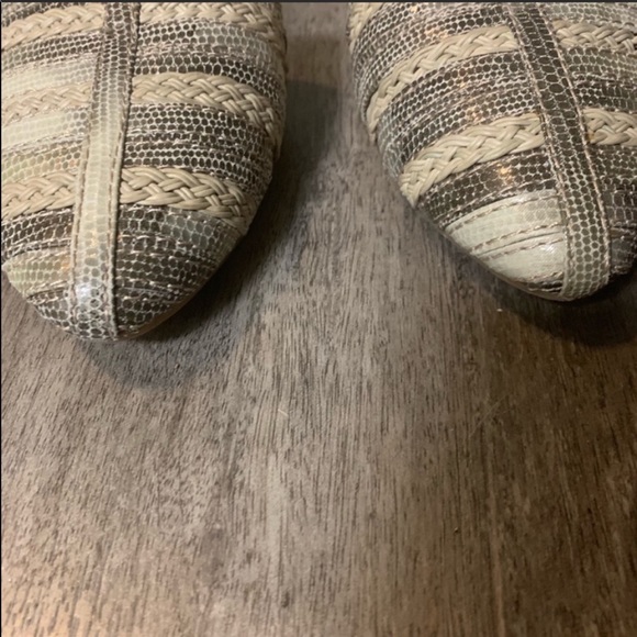 Lucky brand faux snakeskin pointed toe flats - Picture 8 of 8